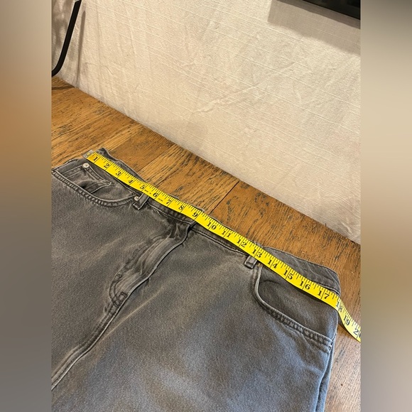 🩶ARKET Grey Denim Midi Skirt – Size 12 (CA) - Picture 5 of 9